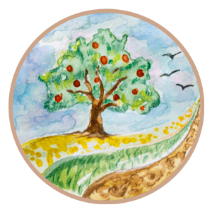 AGROFORESTRY una garlanda AGROFORESTRY - riso Cresce tra Alberi, Piante